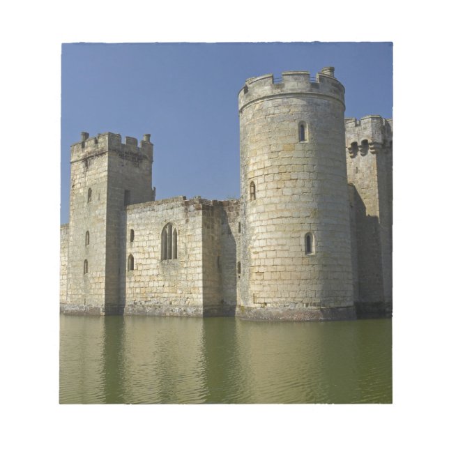 Bloc-note Château de Bodiam (1385), reflété dans les douves, (Devant)