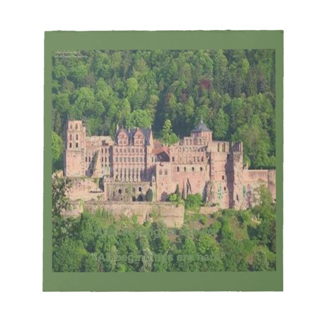 Bloc-note Château de Neuschwanstein Francfort & Citation all (Devant)