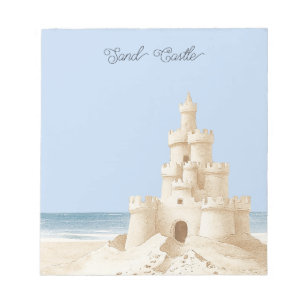Bloc-note Château de Sable Crème de Plage Ciel Bleu