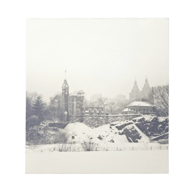 Bloc-note Château du Belvédère en hiver à Central Park (Devant)