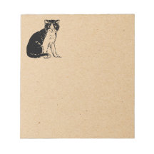Chaton sur papier brun Beaux-Arts