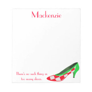 Bloc-note Chaussure à talon élevé mignonne Notepads personna