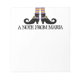 Bloc-note Chaussures de sorcière Whimsy avec bande violette 