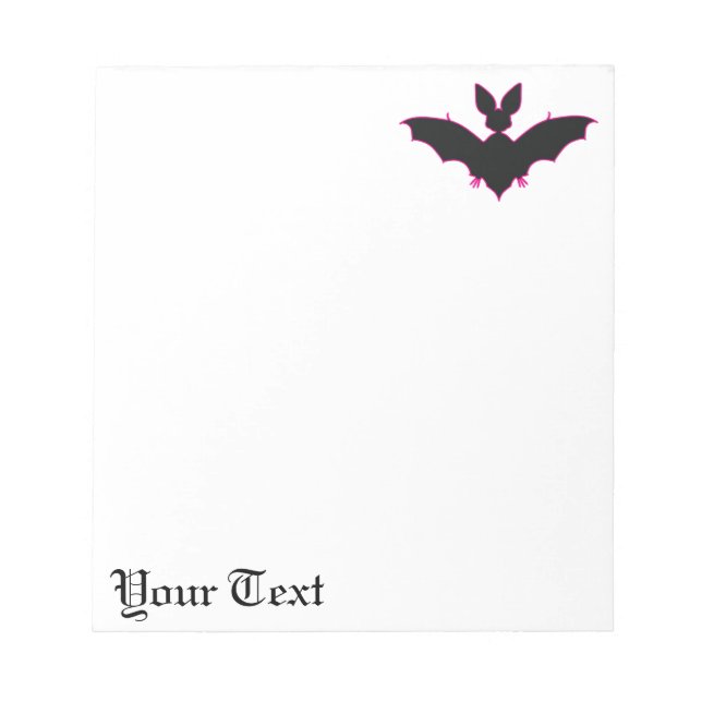 Bloc-note Chauve-souris d'Halloween (Devant)