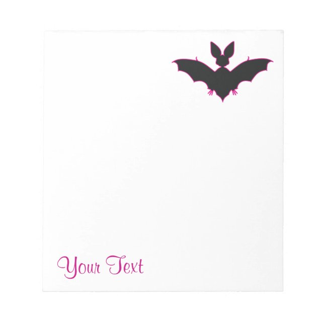 Bloc-note Chauve-souris d'Halloween (Devant)