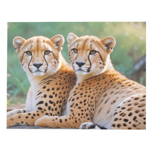 Bloc-note Cheetah Animal Nature Faune Affection Soin (Devant)