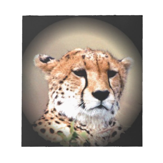 Bloc-note Cheetah Portrait par Pleine lune : La grâce de la  (Devant)