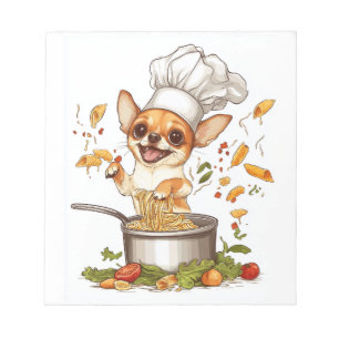 Bloc-note Chef Chihuahua � Maître Chien Culinaire