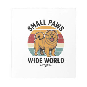 Bloc-note Chemise Chow Chow Petits Pattes Grand Monde Chien 