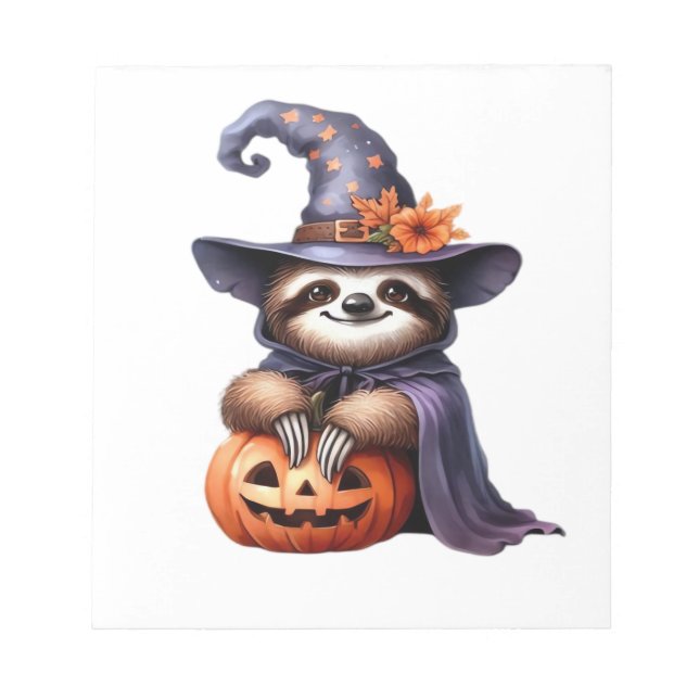 Bloc-note Chemise classique de tenue de sloth Halloween (Devant)