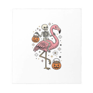 Bloc-note Chemise de bonbons d'Halloween de flamant rose che
