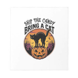 Bloc-note Chemise de chat Halloween pour cadeau d'amant de c