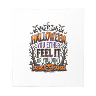 Bloc-note Chemise de citation Halloween Citrouille Chauve-so