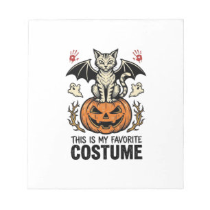 Bloc-note Chemise de conception de costume de chat de citrou