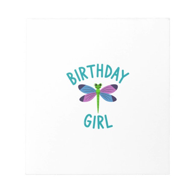 Bloc-note Chemise de fille d'anniversaire tee de fête d'anni (Devant)