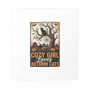 Bloc-note Chemise de fille vintage Halloween amoureuse des c