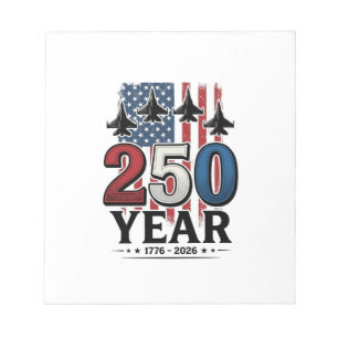 Bloc-note Chemise de gravure vintage jet patriotique 250 ans