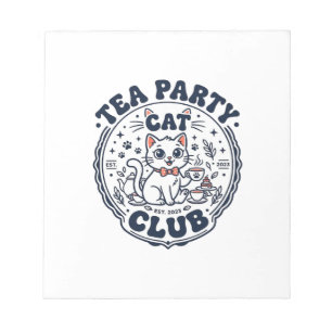 Bloc-note Chemise de l'amant de chat de thé Party - Chat de