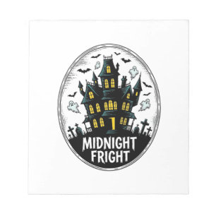 Bloc-note Chemise de maison hantée Nuit effrayante Halloween