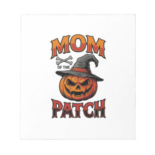 Bloc-note Chemise de maman Halloween Citrouille Os Art Vinta