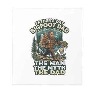 Bloc-note Chemise de Papa Bigfoot pour la Fête des Pères For