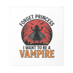 Bloc-note Chemise de princesse vampire rétro épouvantable Ha