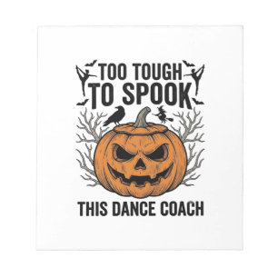 Bloc-note Chemise de professeur de danse Halloween Pumpkin G