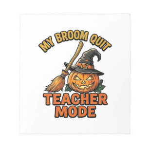 Bloc-note Chemise de professeur Halloween drôle conception d