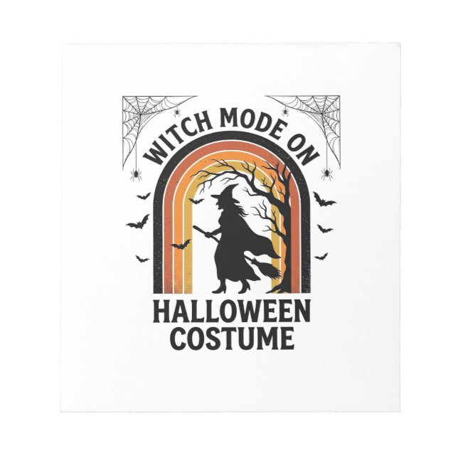 Bloc-note Chemise de sorcière d'Halloween Costume drôle Grav (Devant)