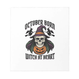 Bloc-note Chemise de sorcière d'octobre Halloween vintage an