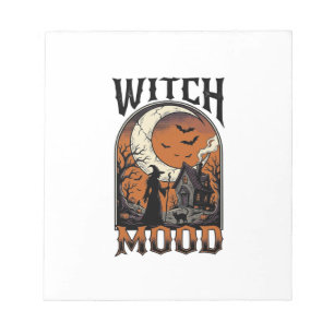 Bloc-note Chemise de sorcière Halloween Design de Lune Hanté