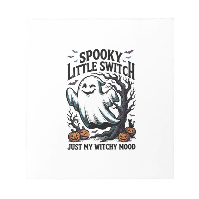 Bloc-note Chemise de sorcière Halloween Design humoristique  (Devant)