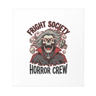 Bloc-note Chemise d'horreur vintage Fright Society Skull Des