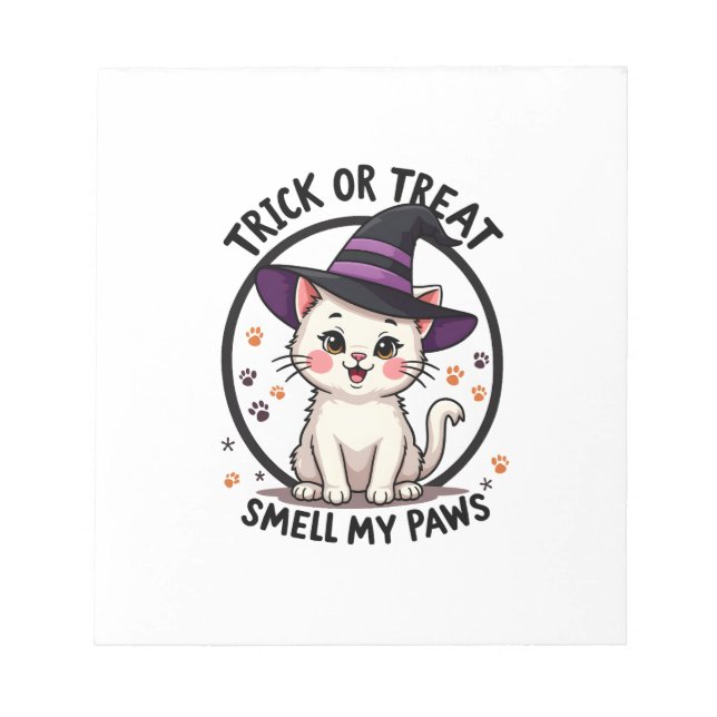 Bloc-note Chemise drôle de chat d'Halloween - Cadeau mignon  (Devant)