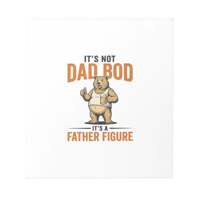 Bloc-note Chemise Fun Body Papa Figure Ours Bière_1 (Devant)