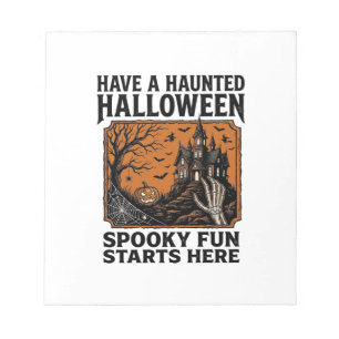 Bloc-note Chemise Halloween ensorcelée Conception de fête vi