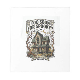 Bloc-note Chemise Halloween précoce Design de maison hantée