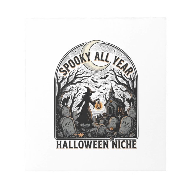 Bloc-note Chemise Halloween tous les jours Design Spooky tou (Devant)