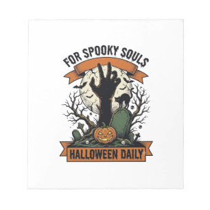 Bloc-note Chemise Halloween tous les jours Vintage Spooky Ha