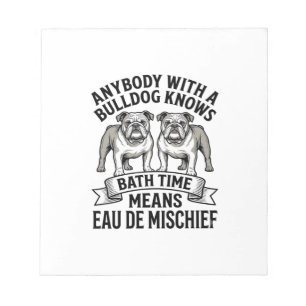 Bloc-note Chemise Humour Bouledogue Citation Fun Amusante de