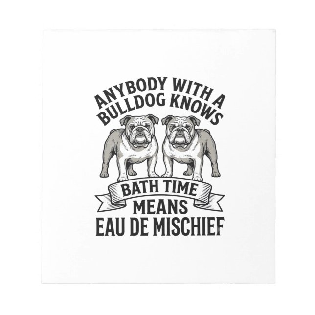 Bloc-note Chemise Humour Bouledogue Citation Fun Amusante de (Devant)