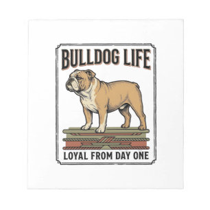 Bloc-note Chemise pour amateur de Bouledogue Art de chien gr