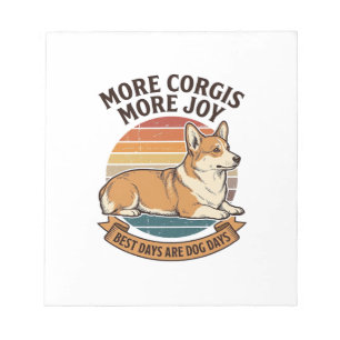 Bloc-note Chemise pour amateur de Corgi Gravure vintage Cita