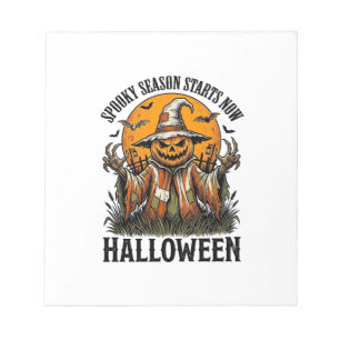 Bloc-note Chemise sorcière citrouille épouvantail Halloween