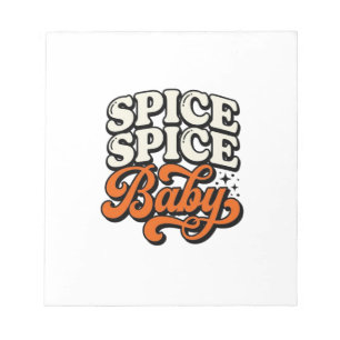 Bloc-note Chemise Spice Spice Baby Vintage Rétro Typographie