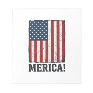 Bloc-note Chemise vectorielle patriotique drapeau Merica en