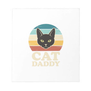 Bloc-note Chemise Vintage Cat Daddy Black Cat Retro Sunset D