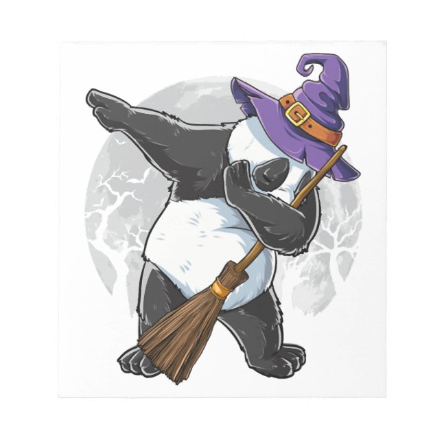 Bloc-note Chemises de Halloween Dabbing Panda, Halloween 202 (Devant)