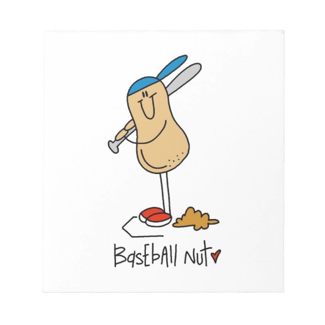 Bloc-note Chemises et cadeaux Baseball Nut (Devant)