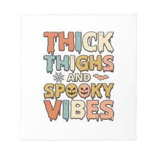 Bloc-note Chemises Halloween de cuisses épaisses et vibratio